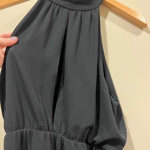 SAYLOR High Low Maxi Dress High Neck Key Hole Sleeveless Formal size L - Picture 8 of 14